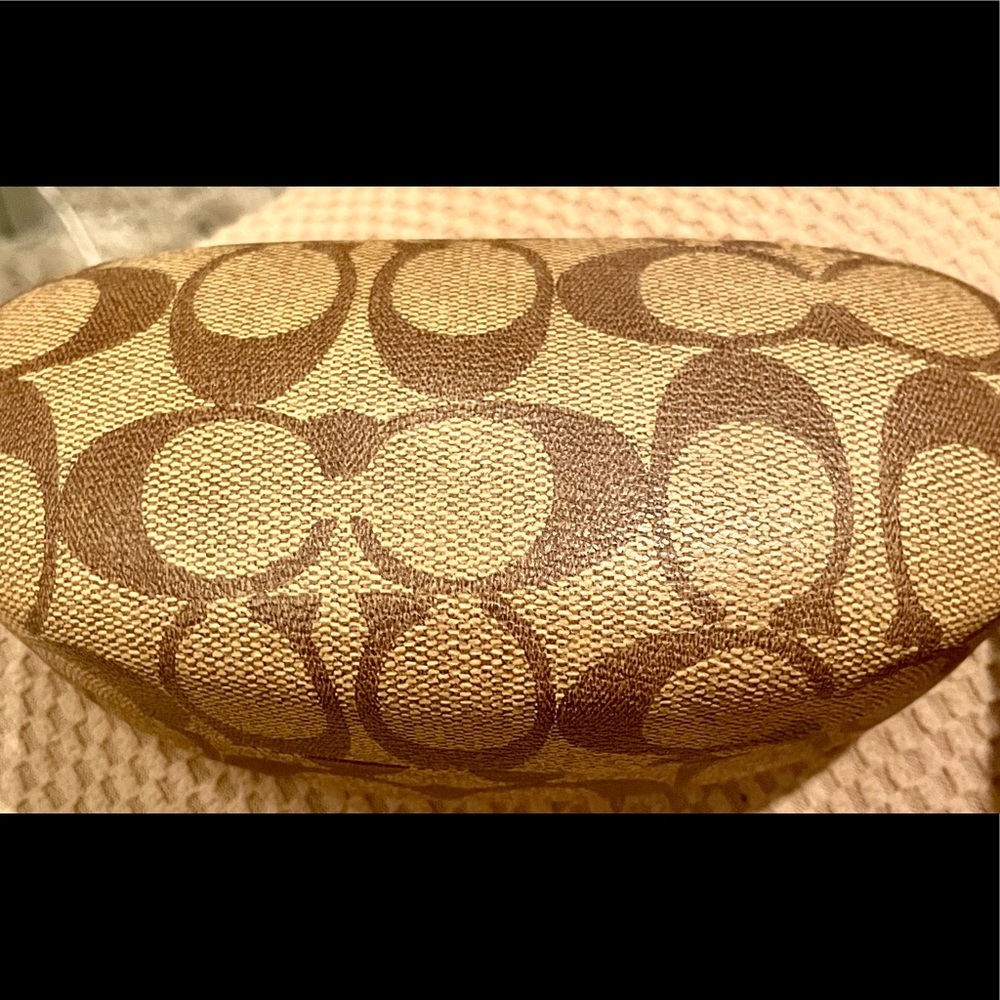 Coach Original sunglass case. Light/ medium brown. Also used as eyeglass case.
